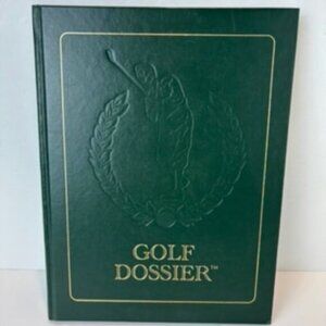 Hardcover Golf Dossier Log for Golfers 1997